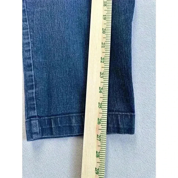 St.‎ John's Bay Jeans Women's Size 10 Blue Crop Capri Cotton Blend Casual Wear - Picture 4 of 6